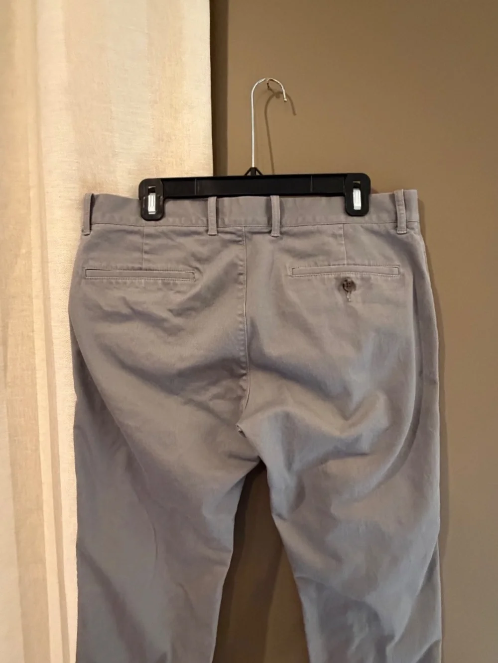 J. Crew Flex Gray Pants Slim Stretch Performance Chino Casual, Size 32x32